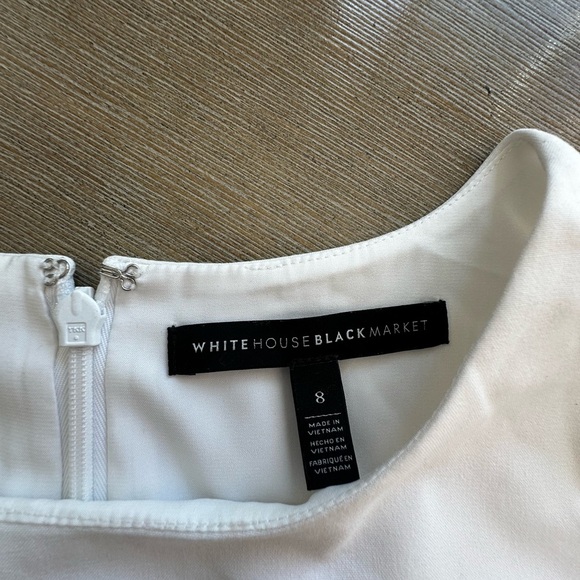 White House Black Market White and Black Mini Dress - Picture 3 of 8